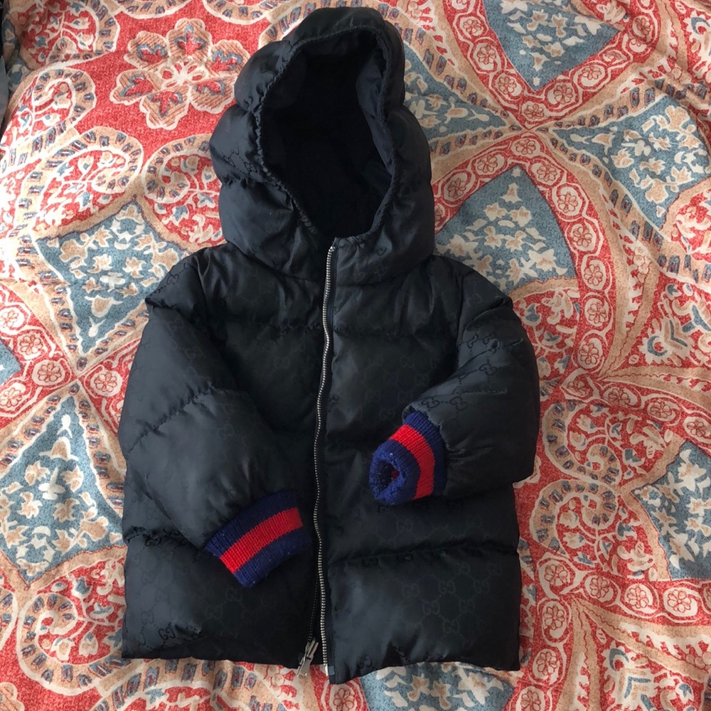 Toddler boys Gucci coat.